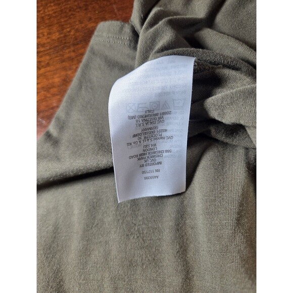 Belle by Kim Gravel Top Womens 3X Olive Green Pima Cotton Modal Knit V-Neck - Picture 4 of 4